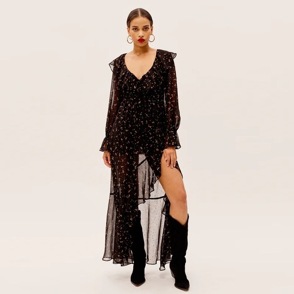 NWT - For Love and Lemons - Juliana Floral-Print Maxi Dress - Picture 1 of 13